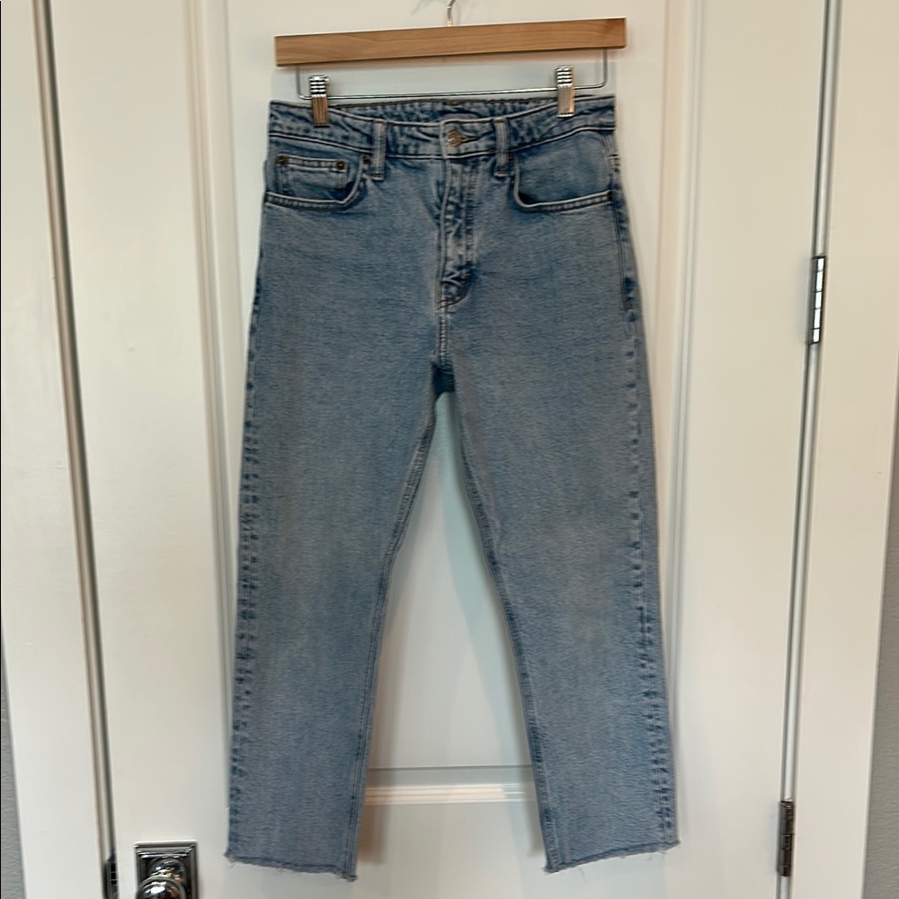 Topshop Light Blue Ankle Jeans